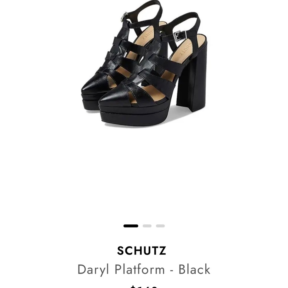 Schutz black Daryl Platform Heels women’s size 9 NWT